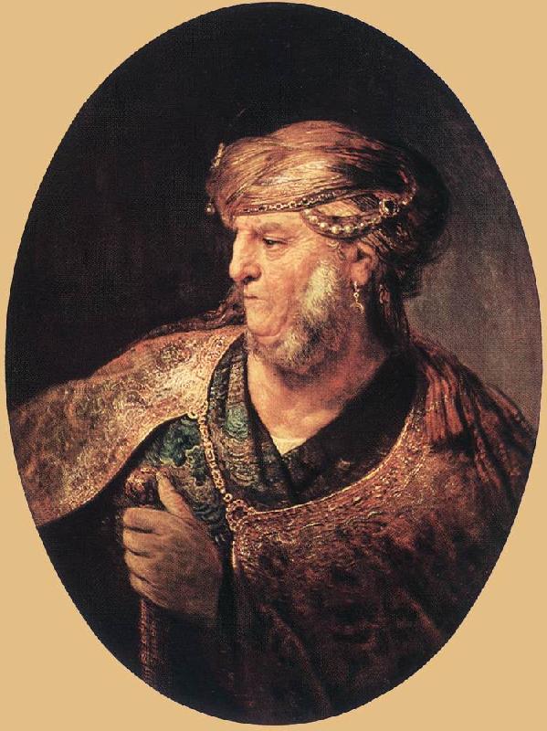 RECCO, Giuseppe Portrait of a Man in Oriental Garment oil painting image